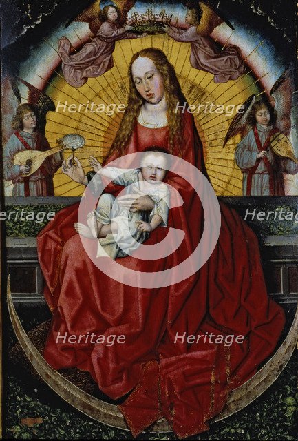  'Madonna and Child', central panel of an anonymous triptych.
