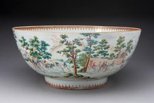 Punch Bowl, Jingdezhen, c. 1765. Creator: Jingdezhen Porcelain.