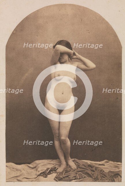 [Standing Female Nude], 1860-61. Creator: Nadar.