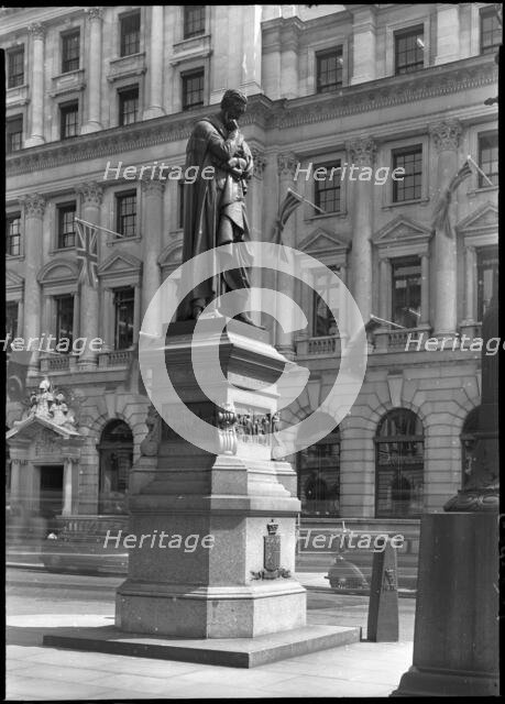 Lord Herbert of Lea Statue, Waterloo Place, Ciity of Westminster, Greater London Authority, 1951. Creator: Ministry of Works.
