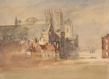 Westminster Hall and Abbey, 1810-30. Creator: David Cox the Elder.