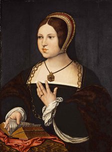 Portrait of Marie Haneton, ca 1518. Creator: Orley, Bernaert, van (1488-1541).