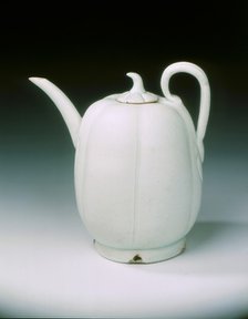 Qingbai melon-shaped ewer, Northern Song dynasty, China, c1100. Artist: Unknown