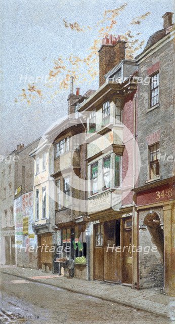 View of nos 36 and 38 Gray's Inn Road, London, 1879.                          Artist: John Crowther