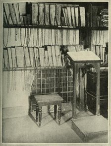 'The Chained Library of the Minister Church at Wimborne, in Dorset', c1948. Creator: Unknown.