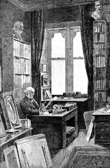 Mr. Gladstone in his library at Hawarden Castle, 1898. Creator: Unknown.