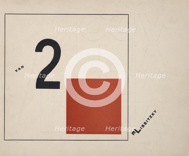 About Two Squares, 1922. Creator: Lissitzky, El (1890-1941).