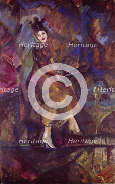 Portrait of Panna Paskevich. Artist: Yakulov, Georgi Bogdanovich (1884-1928)