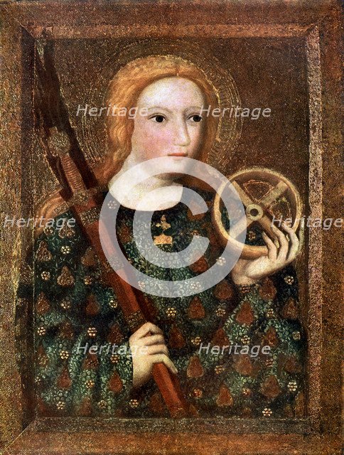 'St Catherine', 1365-1367 (1955). Artist: Master Theodoric