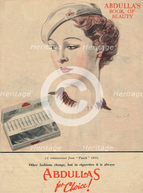 'Abdulla's Book for Beauty - Abdullas for choice', 1941. Artist: Unknown.