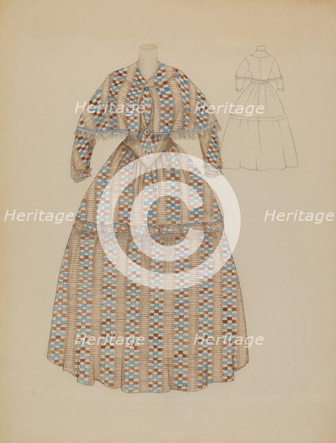 Dress, c. 1937. Creator: Nancy Crimi.