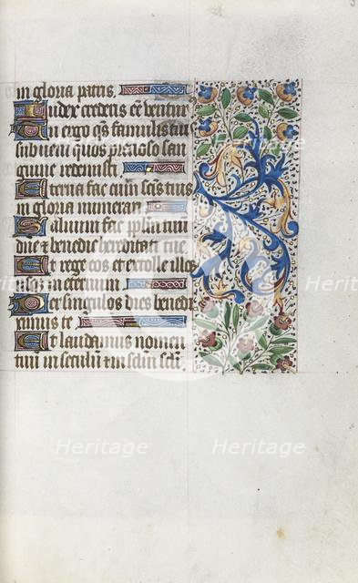 Book of Hours (Use of Rouen): fol. 38v, c. 1470. Creator: Master of the Geneva Latini (French, active Rouen, 1460-80).