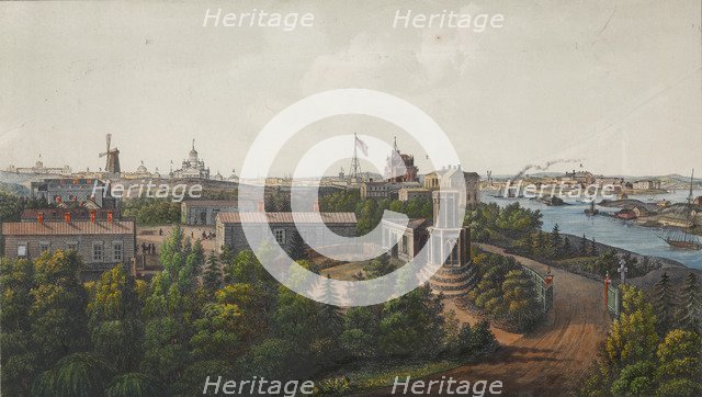 Panoramic View of Sveaborg and Helsingfors (Sheet 1), 1855.