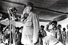 De Gaulle in Algeria, May 1958. Artist: Anon