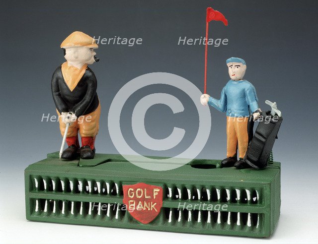 'Birdie Putt', money box, Taiwan, modelled on 1920s original. Artist: Unknown