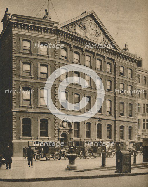 'Offices of "The Times" in Queen Victoria Street Near an Historic Site', c1935. Creator: Donald McLeish.