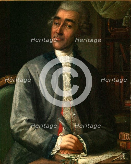 Portrait of the writer Vasily Grigorievich Ruban (1742-1795), 1786. Artist: Klipekov (Klepikov), Alexei Fyodorovich (1761-?)