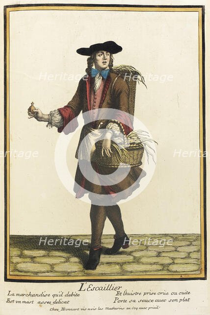 Recueil des modes de la cour de France, 'L'Escaillier' (image 1 of 2), Bound 1703-1704. Creator: Henri Bonnart.