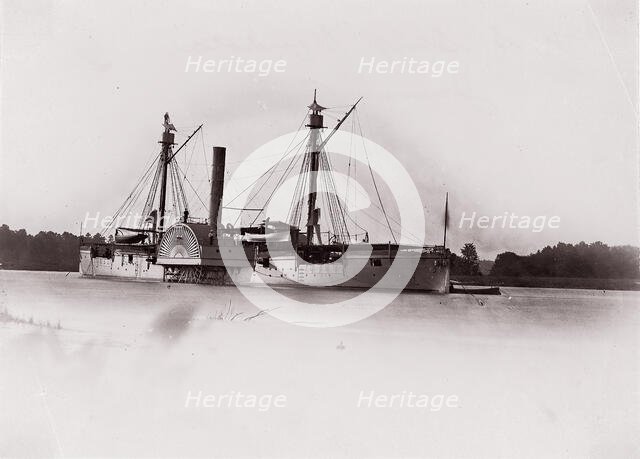 U.S. Gunboat "Mendota", James River, 1861-65. Creator: Unknown.