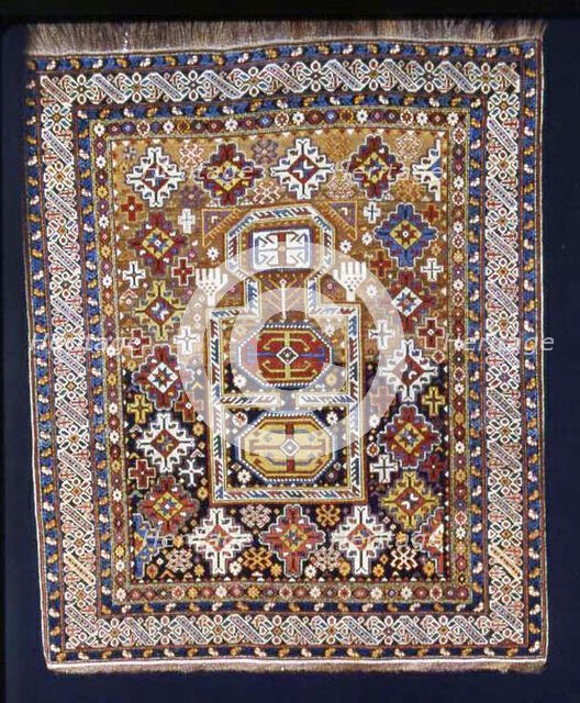 Prayer Rug, Caucasus, second half of 19th century. Creator: Unknown.