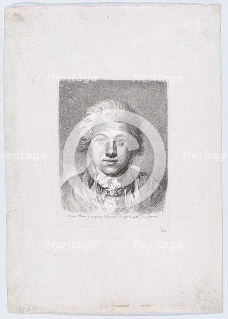 Self-Portrait, 1785. Creator: Adam von Bartsch.