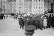Reid funeral leaving cathedral, 1913. Creator: Bain News Service.