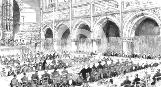 ''The National Armada Tercentenary Commemoration Memorial at Plymouth; The Banquet at the Guildhall' Creator: William Harris Weatherhead.