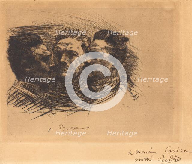 Henri Becque, 1885. Creator: Auguste Rodin.