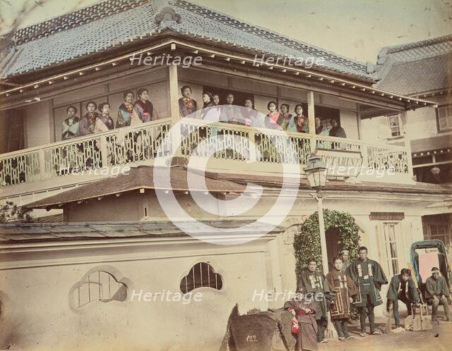 Geisha House, 1870s-1890s. Creator: Kusakabe Kimbei.