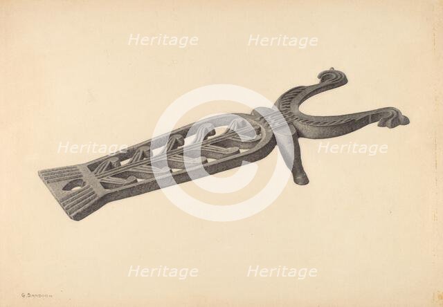 Bootjack, c. 1939. Creator: Gordon Sanborn.