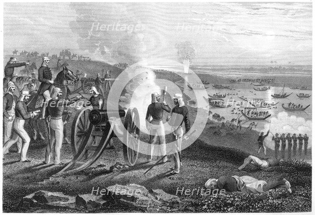 'Major Eyre driving the Oude rebels from Allahabad', 1857, (c1860). Artist: Unknown
