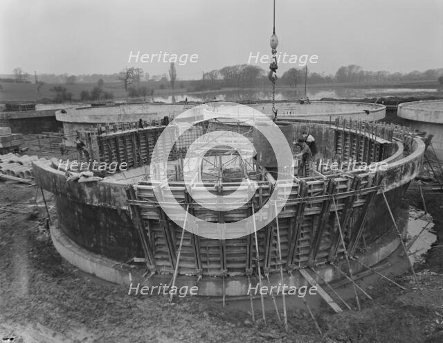 Wanlip Sewage Works, Wanlip, Charnwood, Leicestershire, 31/03/1960. Creator: John Laing plc.