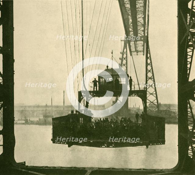 'Travelling Car, Transporter Bridge, Middlesborough', c1930. Creator: Unknown.