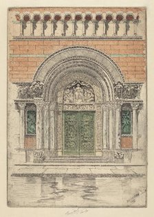 The Door, St. Bartholomew's, 1909. Creator: Charles Frederick William Mielatz.