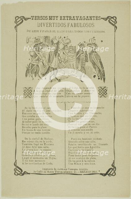 Very Extravagant Verses, c. 1911. Creator: José Guadalupe Posada.