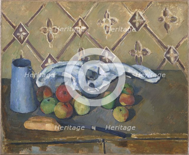Fruit, Serviette and Milk Jug. Artist: Cézanne, Paul (1839-1906)