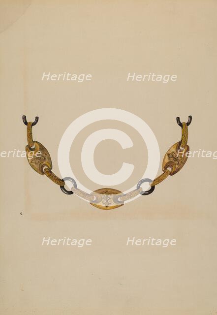 Necklace, c. 1938. Creator: Katherine Hastings.