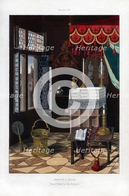 Religious utensils, c1520, (1843).Artist: Henry Shaw