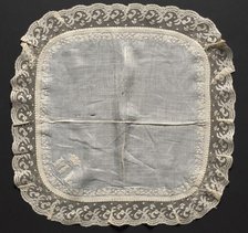 Embroidered Handkerchief, early 19th century. Creator: Unknown.