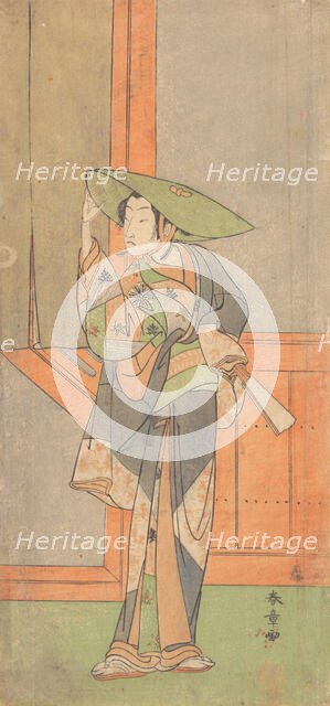 The First Nakamura Tomijuro in the Role of Izaemon, 2nd month, 1771. Creator: Shunsho.