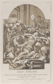 The martyrdom of Saint Sebastian, ca. 1729. Creator: Caylus, Anne-Claude-Philippe de.