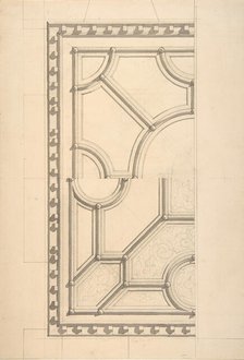 Two designs for a ceiling, second half 19th century. Creators: Jules-Edmond-Charles Lachaise, Eugène-Pierre Gourdet.