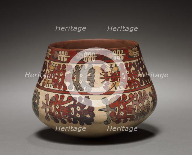 Vessel with Abstract Heads, 100 BC-700. Creator: Unknown.