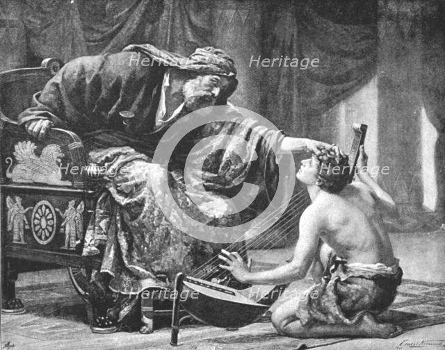 ''Pictures of the Year - V. "Saul and David", after Ernest Normand', 1891. Creator: Unknown.