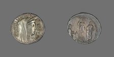 Denarius (Coin) Depicting the Goddess Concordia, about 62 BCE. Creator: Unknown.