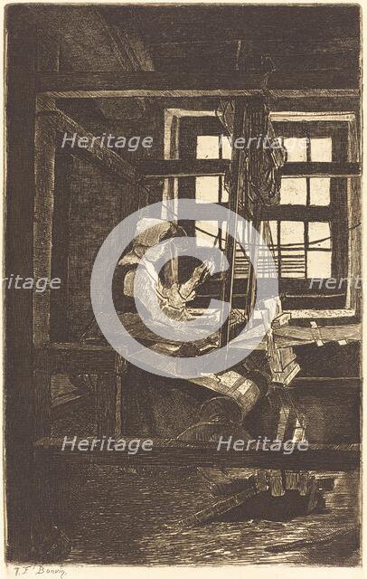 Weaver (La Tisserande), 1871. Creator: Francois Bonvin.
