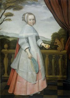 Portrait of Elisabeth van Oosten (1660-1714), as a Child, 1663. Creator: Willem Jansz. Ploy.