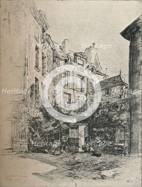 'Cour de Rohan', 1915. Artist: Charles Jouas.