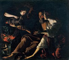 Lot and his Daughters, 1617. Creator: Guerrieri, Giovanni Francesco (1589-1657).