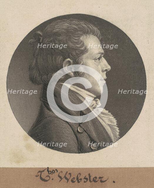 Nimrod Owings, c. 1804. Creators: Charles Balthazar Julien Févret de Saint-Mémin, Nimrod Owings.